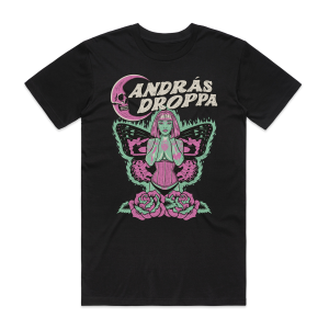 Painted Ladies by Andras Droppa single release t-shirt black